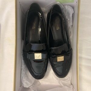 Michel Kors Black Caroline Loafers